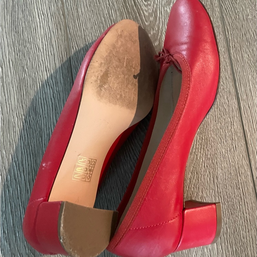 Nina Red Flats Sleek Minimalist Design Jcrew
